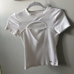 Hollister crop top with a hole in the front!